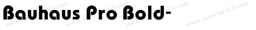 Bauhaus Pro Bold字体转换